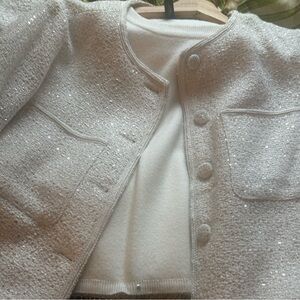 Two off white evening wear elegant blazers. $60 each.